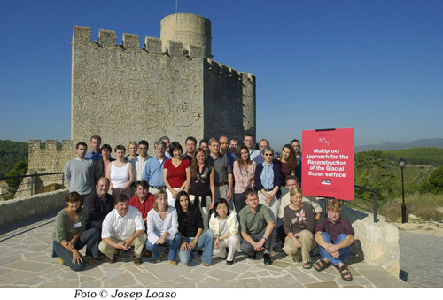 Gruppenfoto zweiter MARGO-Workshop in Castellet, Spanien