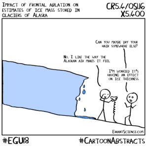 Bea's EGU GA poster made into a cartoon by ErrantScience.