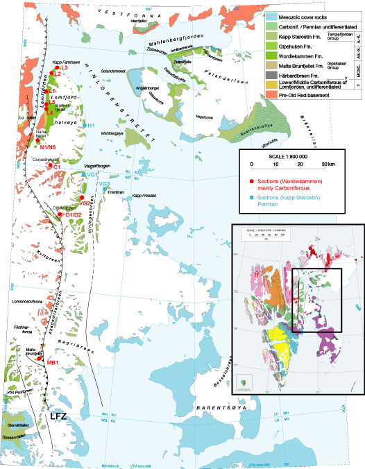 sections map